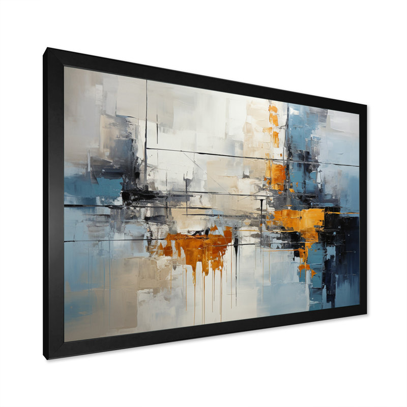 Jacarey Urban Utopia II, reproduction sur toile, H 16 po x l 32 po x P 1 po, Cadre simple noir