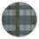 Machine Washable Checkered Gray Area Rug