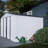 10x8 Ft Backyard Storage Shed - Galvanized Steel, Lockable Doors, Grey For Garden, Patio, Lawn Metal With Sloped Roof-118124190-118124192