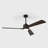 Karlena 60'' Modern Large Dimmable Ceiling Fan with Led Light and Remote-167476058