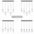 41.7" W 5-Light Dimmable Linear Kitchen Island Pendant With Teardrop Glass Shade
