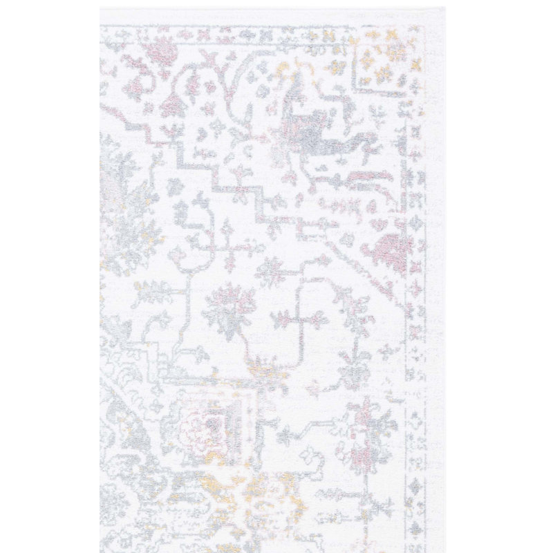 Lowrey Oriental Machine Woven Jute/Sisal/Polypropylene Area Rug in Ivory/Gray, Rectangle 4'5" x 6'5"