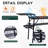 Lightweight Folding Camping Table with 4 Side Tables & Mesh Net for BBQ, Grill, and Outdoor Use