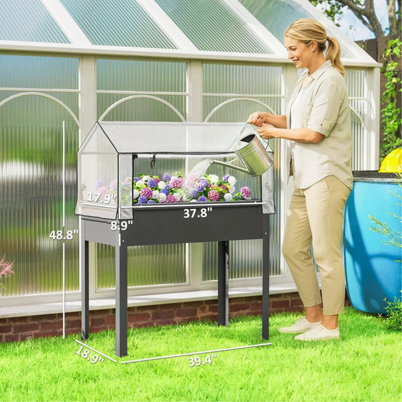Jardinière extérieure surélevée, lit pour plante