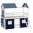 Bunk Wood House Bed With Elegant Windows-1511870976
