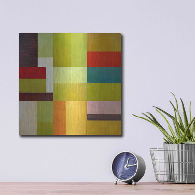 Ivy Bronx «Color Study Abstract 1» par Michelle Calkins, art mural en métal