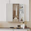 A White MDF Material Mirror Cabinet