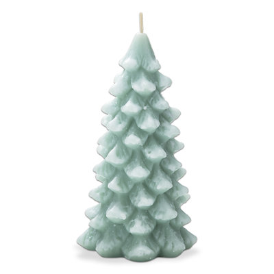 Frosted Pine Tree Candle