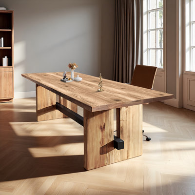Solid wood home office desk, commercial executive
