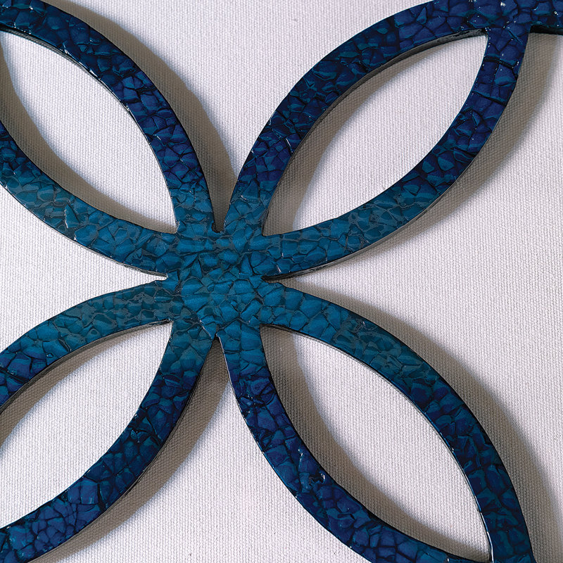 Wood Wall Decor, Blue/White