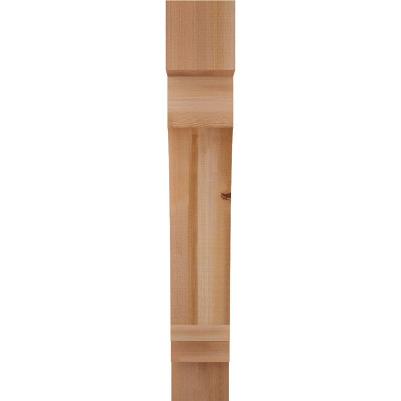 Support bloc impérial l 5 1/2 po x P 28 po x H 40 po, cèdre rouge de l'Ouest, Cèdre rouge de l'Ouest (lisse)