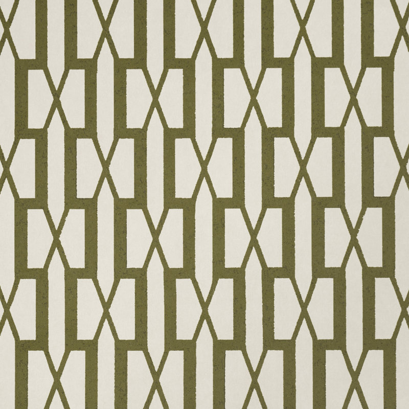 Papier peint Schumacher X Veere Grenney Belvedere, Olive