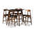 Chanlee 4 - Person Walnut Solid Wood Top Four Leg Base Dining Set