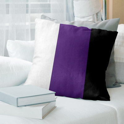 Leather/Suede Reversible Throw Pillow