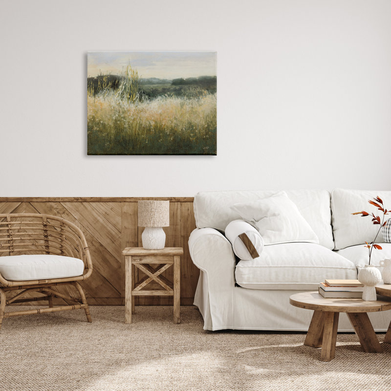 Conception abstraite sur toile de paysage de prairie abstraite par Julia Purinton Stupell Industries