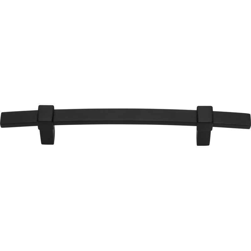 Matte Black Modern Bar Pull with Mounting Hardware