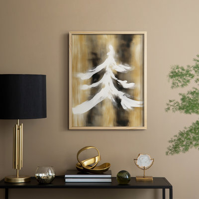 «Christmas Holiday Art CCVII», reproduction d'art encadrée - bois massif