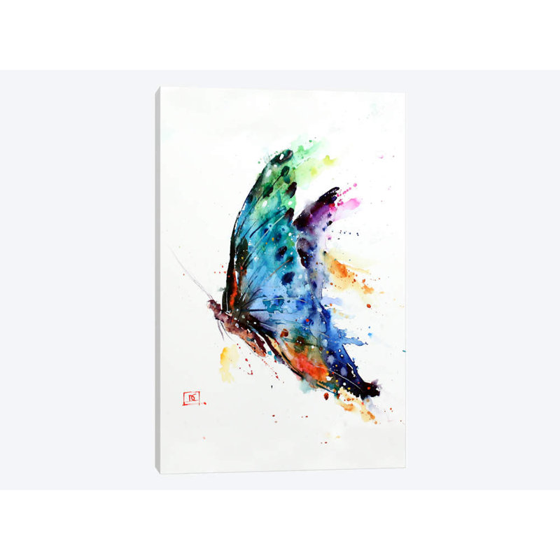 Butterfly by Dean Crouser - Painting on Canvas, No Frame, 66.04 cm H x 45.72 cm W x 1.91 cm D