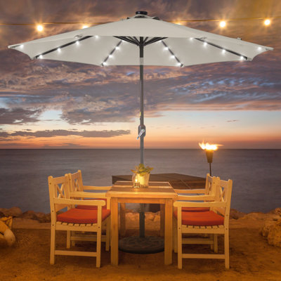 Jamieson 108'' Lighted Market Umbrella