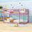 Twin Over Twin Floor Bunk Bed With Versatile Utilization And Ladder-1156625974