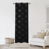 Gudelia Polyester Room Darkening Curtain Single Panel