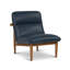 Fauteuil d'appoint en cuir véritable Lecroy-1973480495