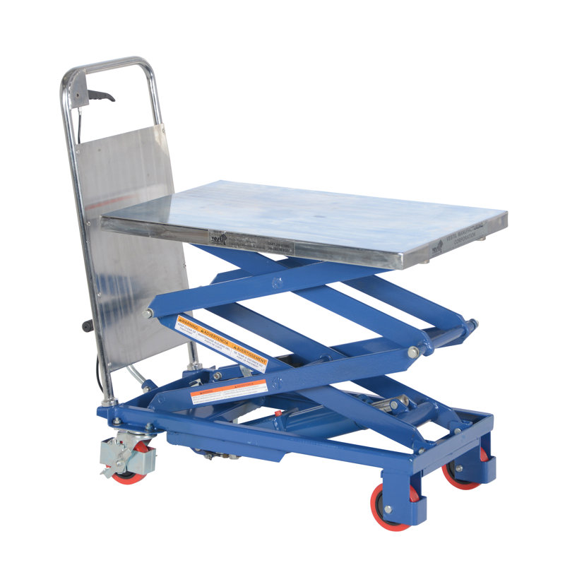 Chariot élévateur en aluminium, 34" H x 17.75" W x 34.5" D
