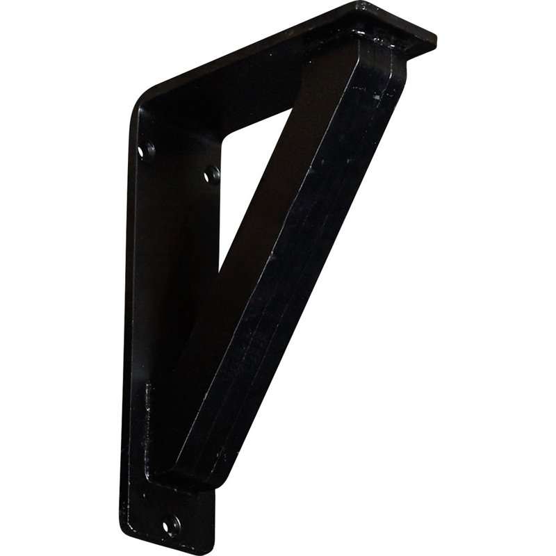 Support traditionnel en fer forgé, 2 po x 8 po