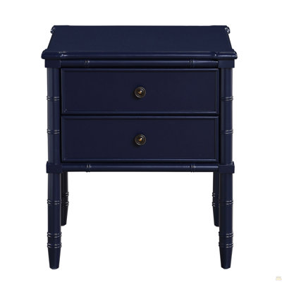 Emmett 2 Drawer Nightstand - Midnight Blue