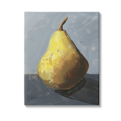Toile abstraite abstraite sur toile poire ombrée par Alexandria Gilbert Kincaid