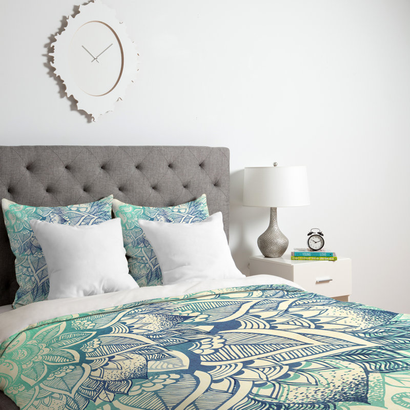 Rosebudstudio Modern & Contemporary Polyester Floral Duvet Cover, King Duvet Cover