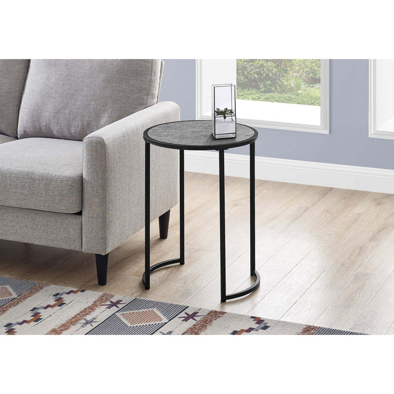 Accent Table, Side, End, Nightstand, Lamp, Living Room, Bedroom, Laminate, Contemporary, Black, Black 1