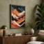 Mountains at Dusk Mid-Century 1 Piece Wrapped Canvas Wall Art-258012541-258012542