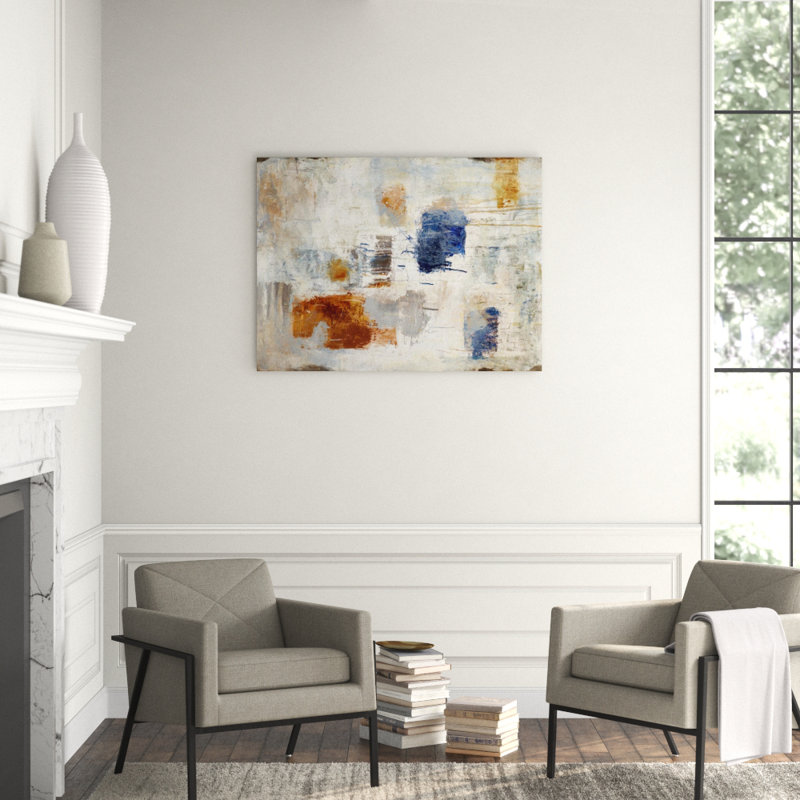 Calico Rain Print by Samuel Kane, Knife Gel, 36" H x 48" W x 1.5" D