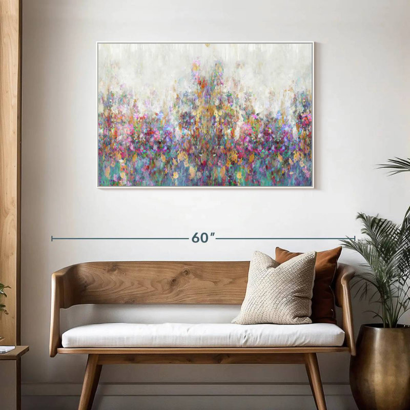 Couvert matinal, Cadre flottant blanc, 43 po x 29 po