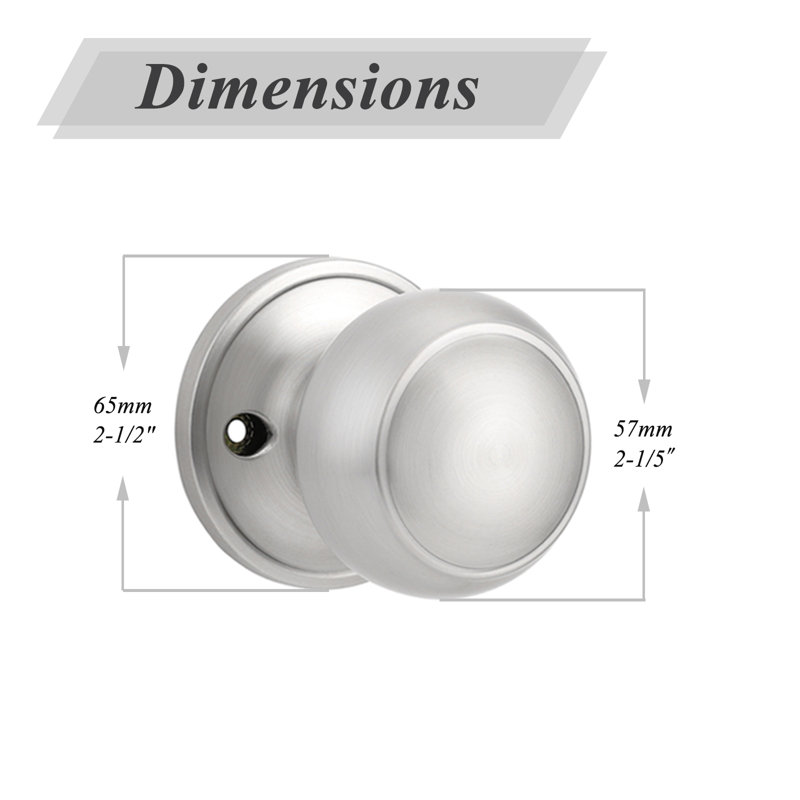 Privacy Door Knobs with Round Rosette, Oil Rubbed Bronze, Privacy (Bed & Bath)