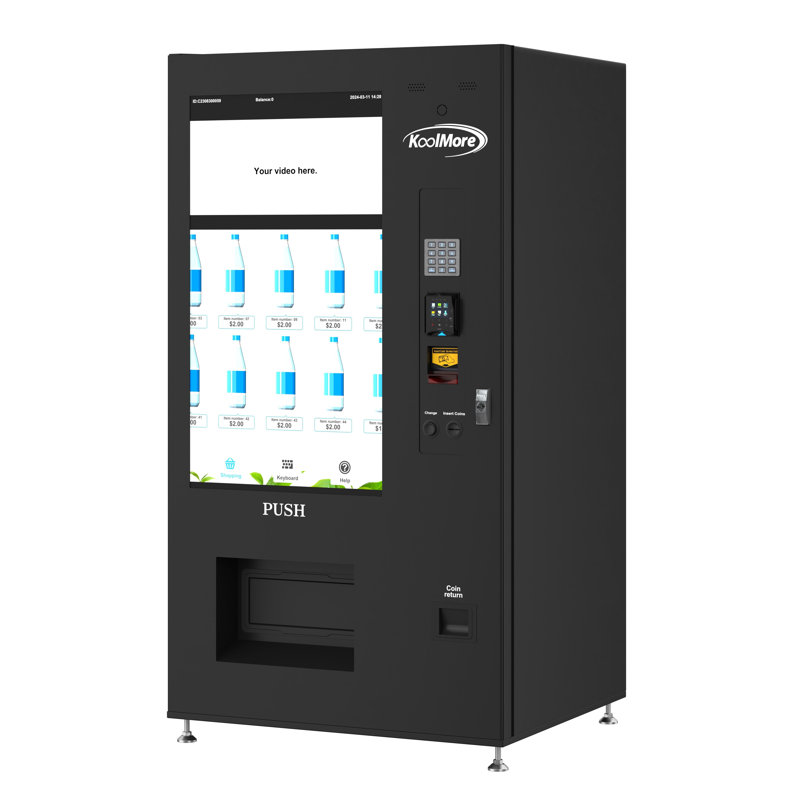 Manovix Refrigerated Combo Vending Machine – 60 Slots, 6 Shelves (3 Snack/3 Drink), Cashless With Card Reader & Bill/Coin Acceptor
