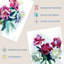 Spring Flower Pink and White Bouquet in Vase Floral Watercolour 2 Piece Wall Art-88622348