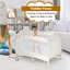 Mini lit de bébé rembourré portatif avec matelas-66369395