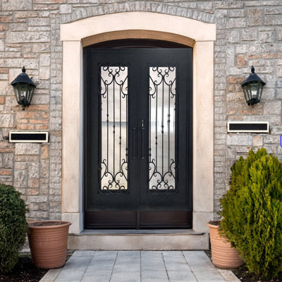 Garden Stairwell Iron Door
