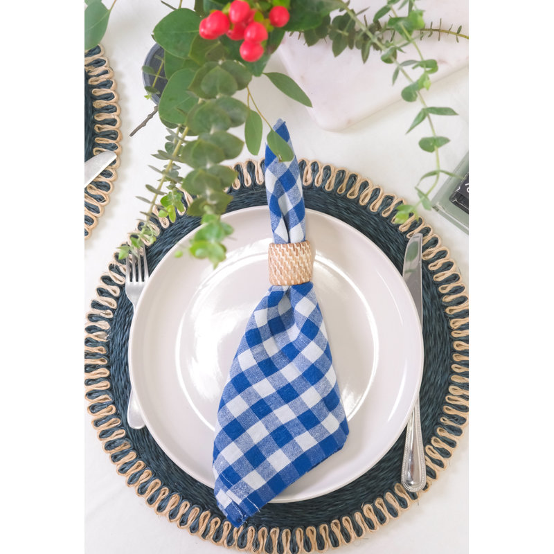 Alessandro Linen Square Napkins, Clementine