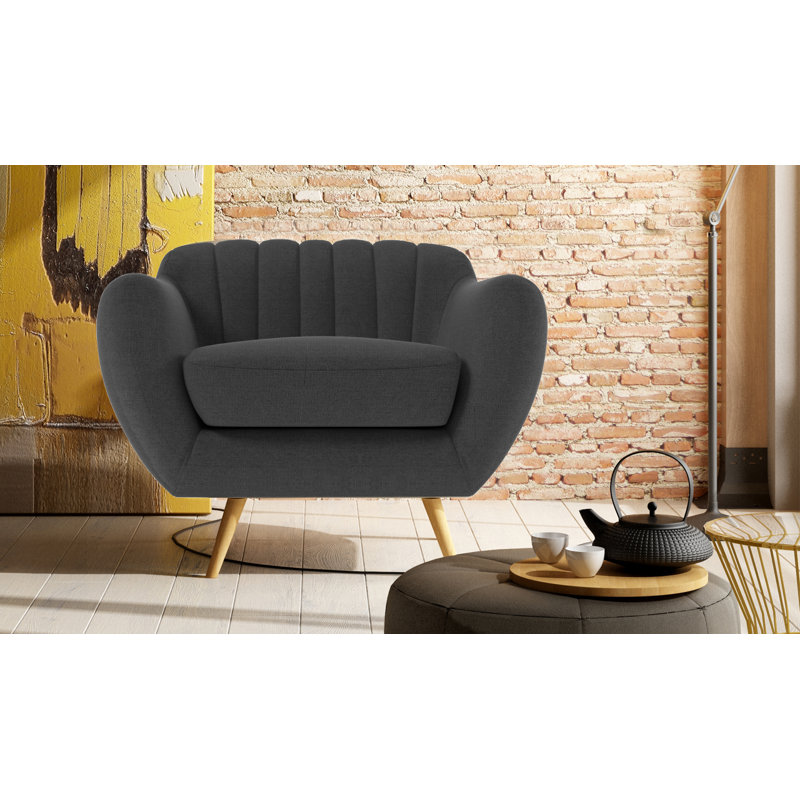 Katharine Upholstered Armchair, Ibiza Dark Grey