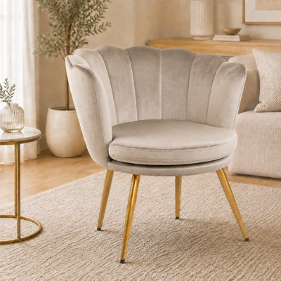 Octavius Velvet Barrel Chair