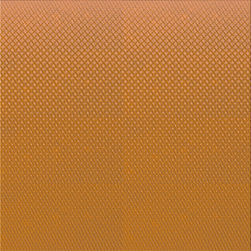 Tapis orange tissé à la machine, Carré de 6 pi