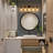 5-Light Bathroom Light Fixtures, Black Modern Vanity Lights Over Mirror With Clear Glass Shade, Bathroom Wall Lamp For Mirror Kitchen Hallway Cabinet Porch Reading Room-1273148681-1273148682