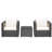 Alycen 2 - Person Patio Conversation Set with Cushions-726803167-767782457