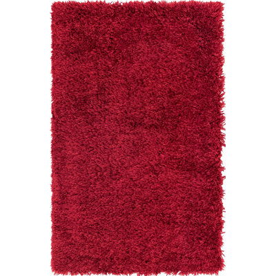 Tapis à poils longs Merlot