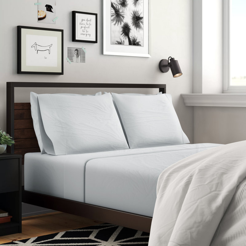 Brushed Microfiber Breathable Wrinkle Resistant Sateen Sheet Set, Full Sheet Set + 1 Fitted Sheet + 2 Pillowcases, Chrome