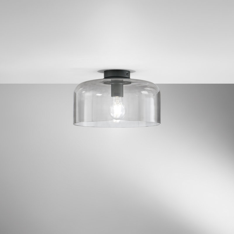 Glass Flush Mount, Colourful, Natural, Grey