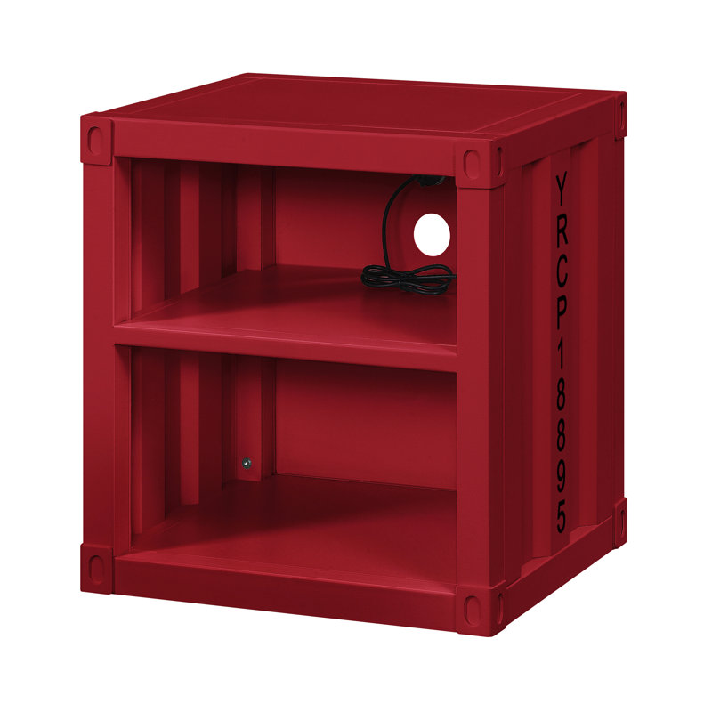 Table de bout Table de chevet moderne, Rouge